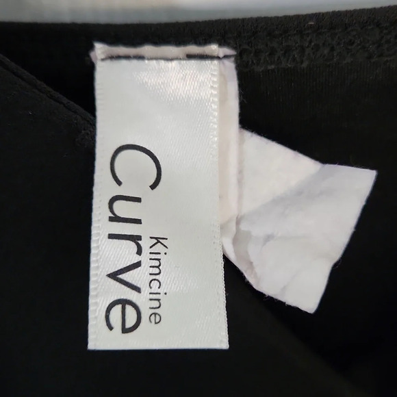 Kimcine Curve Asymmetrical Black Mini Dress - Picture 11 of 12